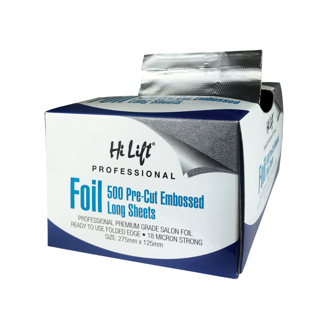 Hi Lift Foil 500 Pre Cut Folded Sheets Long Size 18 Micron Silver