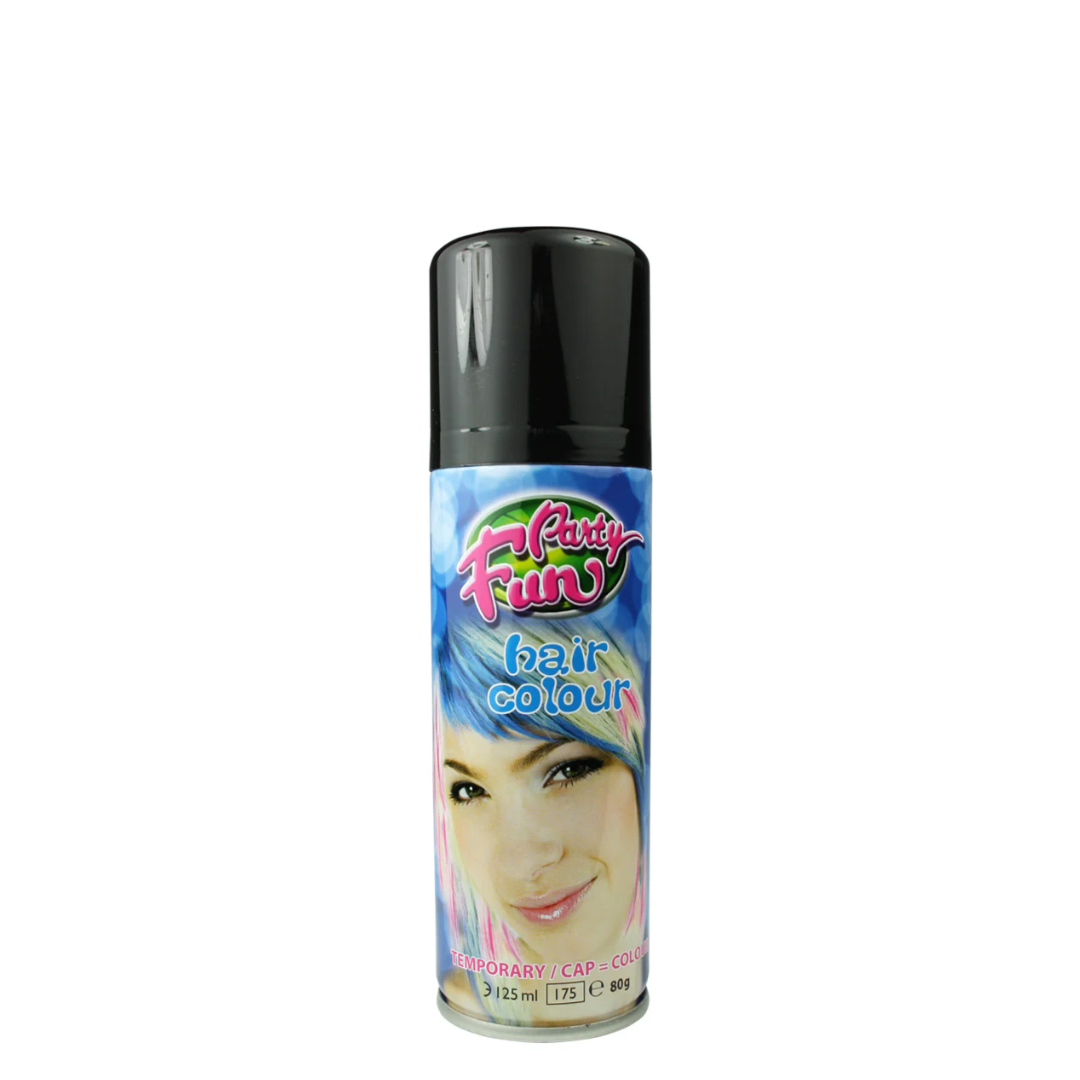 Party Fun Colour Hair Spray - Black