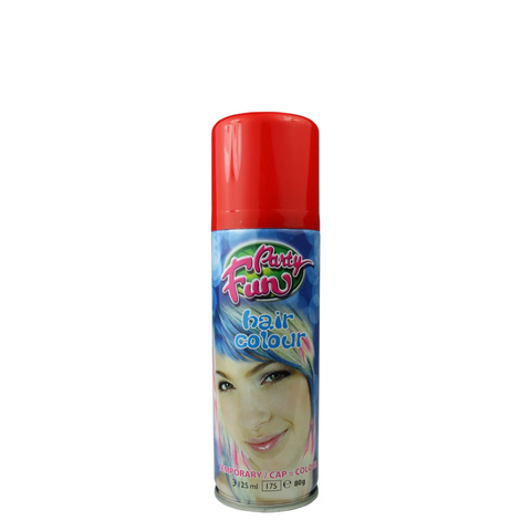 Party Fun Colour Hair Spray - Red