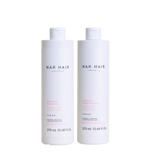 Nak Hair Hydrate Shampoo & Conditioner 375ml Duo