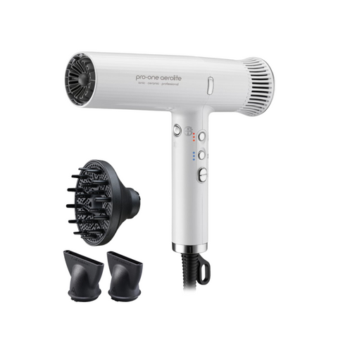 Pro-One Aerolite Hairdryer - Pearl White