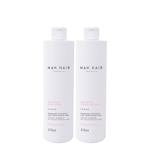 Nak Hair Nourish Shampoo & Conditioner 375ml Duo